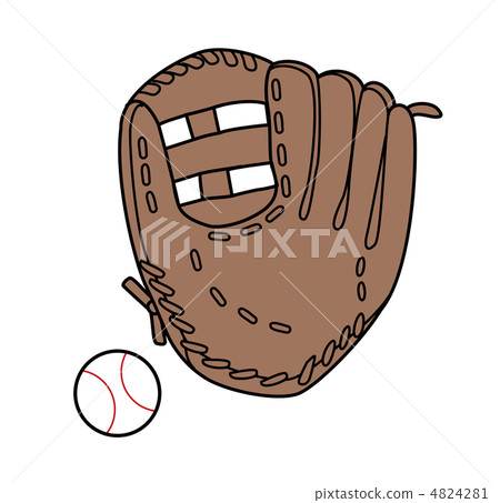 Exercise department _ tool (baseball _ glove and ball) 4824281