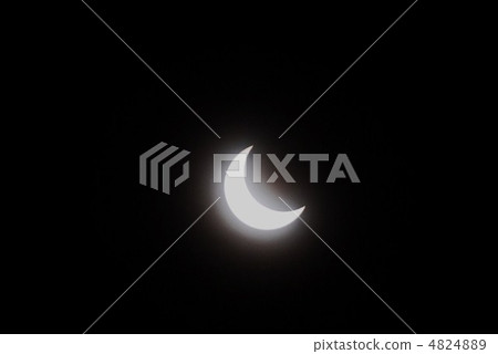 Partial solar eclipse = annular solar eclipse 20 minutes before (Shizuoka prefecture Omaezaki city, May 21, 2012) 4824889