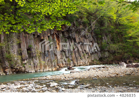 岩手八幡平里市松川谷 4826835