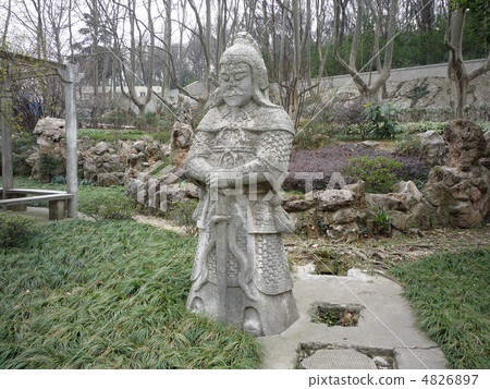 Jiangsu Province Nanjing World Heritage Site of Wu Chiao · Wudong Temple martial statue 4826897