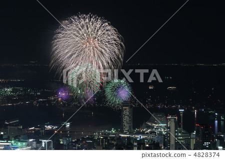 Hyogo Minato Kobe Ocean Firework Display Hyogo Minato Kobe Ocean Firework Display 4828374