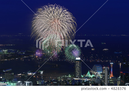 Hyogo Minato Kobe Ocean Firework Display Hyogo Minato Kobe Ocean Firework Display 4828376