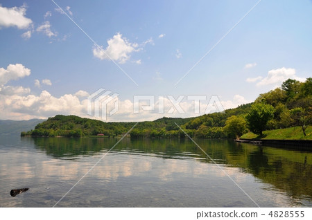 沿著洞爺湖的湖邊 4828555