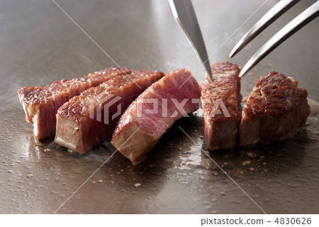 Steak Teppanyaki Fried Steak Japanese Wagy Beef Teppanyaki Image Steak Image Cut Steak Cattle 4830626