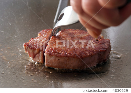 牛排鐵板燒煎牛排日本Wagy牛肉鐵板燒圖像牛排圖像切牛排牛 4830629