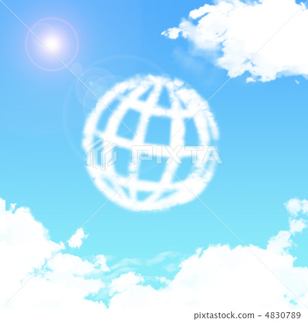漂浮在天空的地球雲彩 4830789