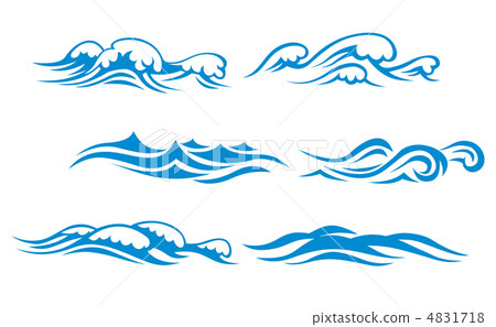 Wave symbols 4831718