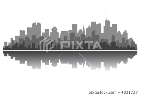 Modern city silhouette Modern city silhouette 4831727