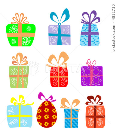 Holiday gifts with ribbons Holiday gifts with ribbons 4831730