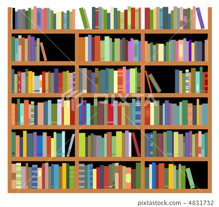 Isolated bookshelf Isolated bookshelf 4831732