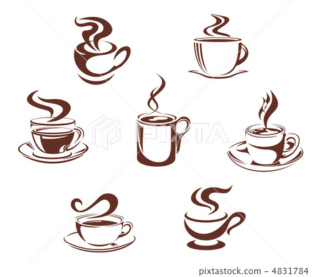 Coffee and tea symbols 4831784