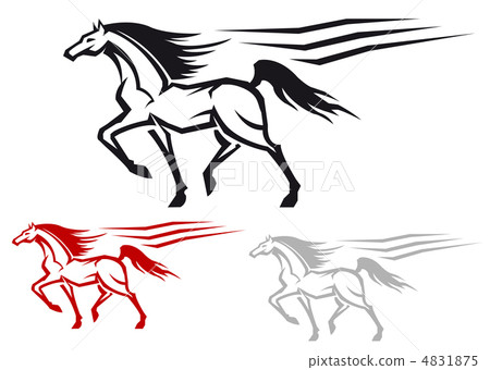 Racing stallion Racing stallion 4831875