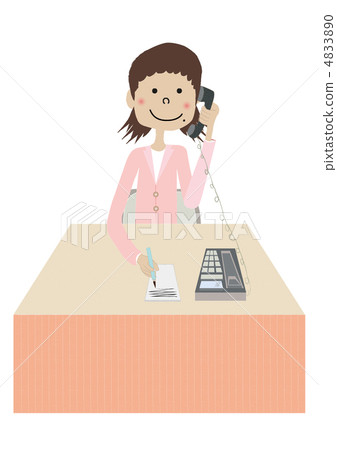 Female phone reception Female phone reception 4833890