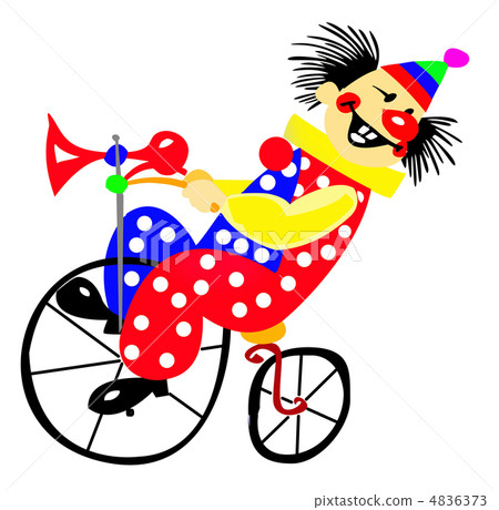 vector portrait of the clown on white background vector portrait of the clown on white background 4836373