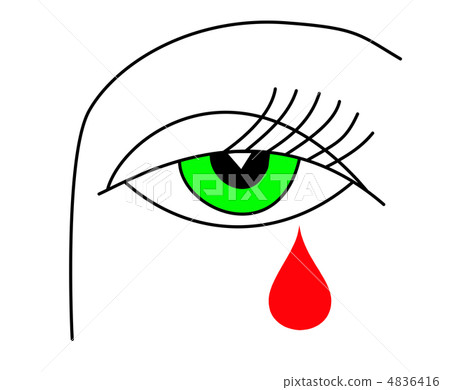 vector  illustration of the green eye of the witch 4836416