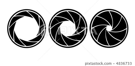 vector silhouette of the diaphragm on white background vector silhouette of the diaphragm on white background 4836733
