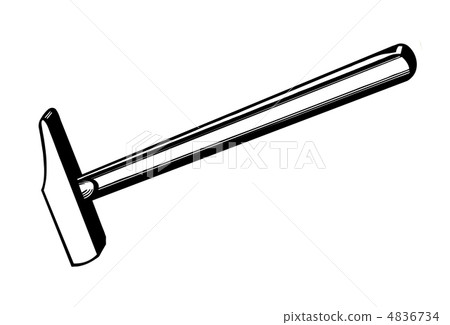 vector silhouette of the gavel on white background vector silhouette of the gavel on white background 4836734