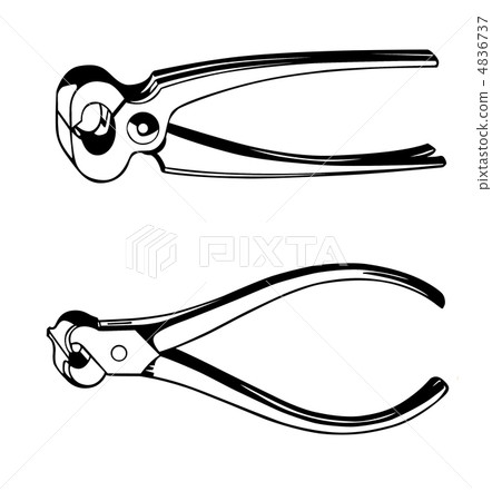 vector drawing pliers vector drawing pliers 4836737