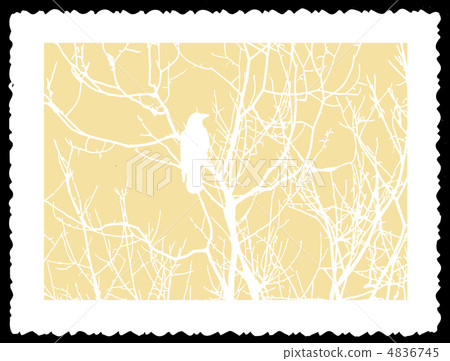 vector drawing on torn sheet of paper vector drawing on torn sheet of paper 4836745