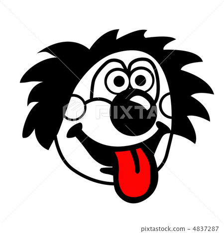 vector silhouette clown on white background vector silhouette clown on white background 4837287