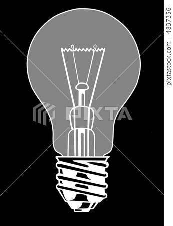 light bulb on black background, vector illustration light bulb on black background, vector illustration 4837356