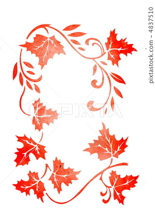 autumn ornament on white background 4837510