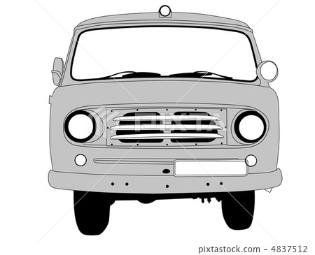 retro car on white background, vector illustration retro car on white background, vector illustration 4837512