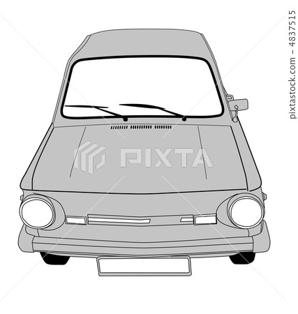 retro car on white background, vector illustration retro car on white background, vector illustration 4837515