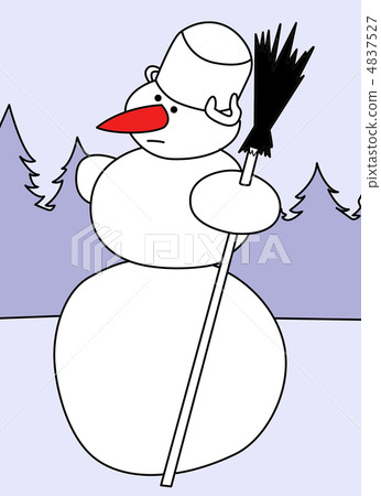 snowman silhouette on timber background, vector illustration snowman silhouette on timber background, vector illustration 4837527