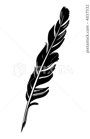 pen silhouette on white background, vector illustration pen silhouette on white background, vector illustration 4837532