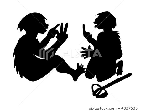 two neanderthal mans on white background, vector illustration two neanderthal mans on white background, vector illustration 4837535