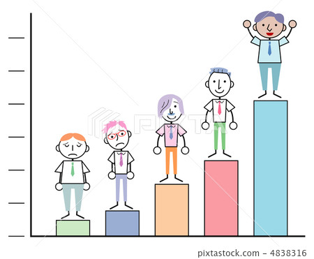 條形圖和商人 4838316