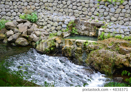 Salting Immersion Hot Spring Sakamoto Ryoma in Yukari on the banks of the Tianzugawa river 4838371