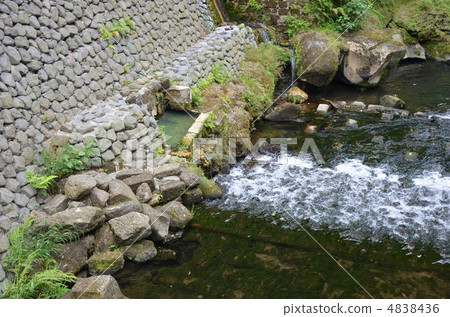 Salting Immersion Hot Spring Sakamoto Ryoma in Yukari on the banks of the Tianzugawa river 4838436