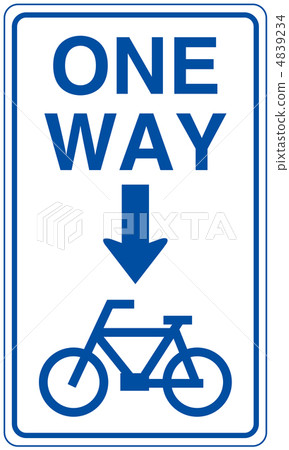 Bicycle one way - 9 4839234