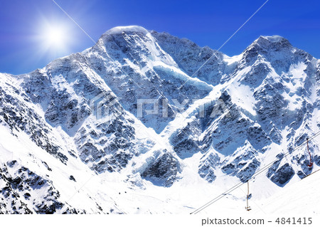 Beautiful view of mountains in the Elbrus area. Beautiful view of mountains in the Elbrus area. 4841415