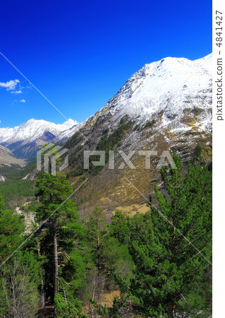 Beautiful view of mountains in the Elbrus area. Land View. 4841427
