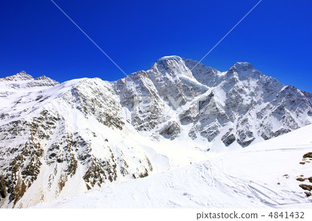 Beautiful view of mountains in the Elbrus area. Panorama Beautiful view of mountains in the Elbrus area. Panorama 4841432