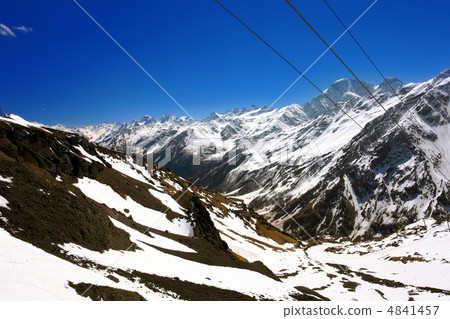 Beautiful view of mountains in the Elbrus area. Beautiful view of mountains in the Elbrus area. 4841457