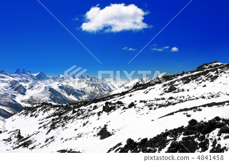 Beautiful view of mountains in the Elbrus area. Beautiful view of mountains in the Elbrus area. 4841458