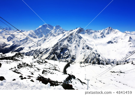 Beautiful view of mountains in the Elbrus area. Beautiful view of mountains in the Elbrus area. 4841459