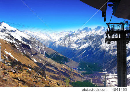 Beautiful view of mountains in the Elbrus area. Land View. Beautiful view of mountains in the Elbrus area. Land View. 4841463