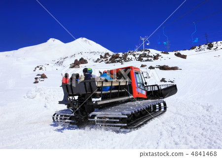 Beautiful view of mountaint Elbrus, - highest peak of Europe Beautiful view of mountaint Elbrus, - highest peak of Europe 4841468
