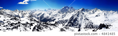 Beautiful view of mountains in the Elbrus area. 4841485