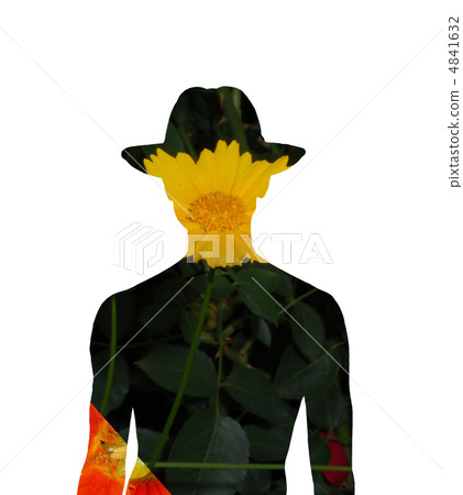 Man with a yellow face and burned his hand. 4841632
