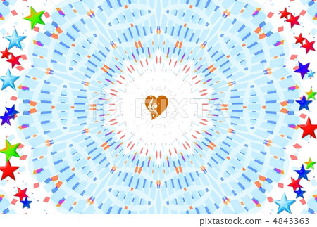 Heart, star, flower image Materials (Stars, Heart, and Flower) Heart, star, flower image Materials (Stars, Heart, and Flower) 4843363