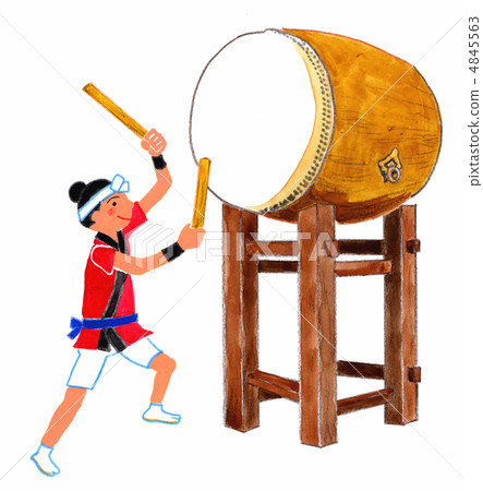 Summer festival drum 4845563