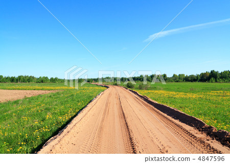 rural sandy road rural sandy road 4847596