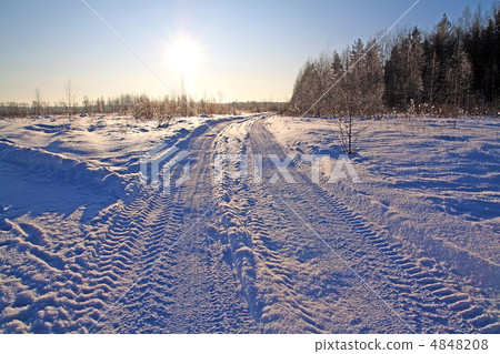 winter road winter road 4848208