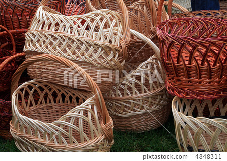 baskets on rural market baskets on rural market 4848311